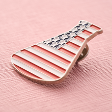 Load image into Gallery viewer, American Flag Science Flask Pin