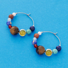 Load image into Gallery viewer, Solar System Hoop Earrings