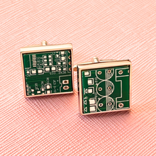 Load image into Gallery viewer, Circuit Board Cufflinks