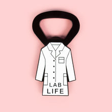 Load image into Gallery viewer, Lab Coat Magnetic Bottle Opener