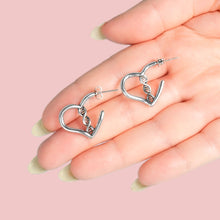 Load image into Gallery viewer, DNA Heart Earrings