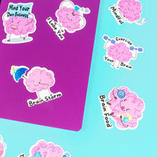 Load image into Gallery viewer, Brain Sticker Pack 12pcs