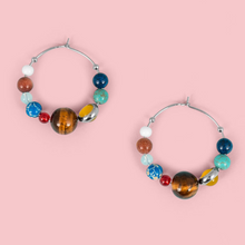 Load image into Gallery viewer, Solar System Hoop Earrings