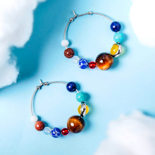 Load image into Gallery viewer, Solar System Hoop Earrings