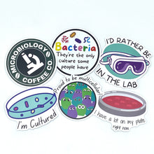 Load image into Gallery viewer, Microbiology Sticker Pack 12pcs
