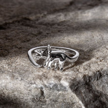 Load image into Gallery viewer, Triceratops Dinosaur Ring