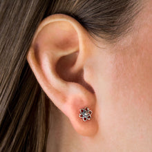 Load image into Gallery viewer, Vintage Sterling Silver Atom Studs