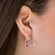 Load image into Gallery viewer, DNA Heart Earrings