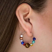 Load image into Gallery viewer, Solar System Hoop Earrings