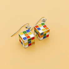 Load image into Gallery viewer, Rubik's Cube Earrings
