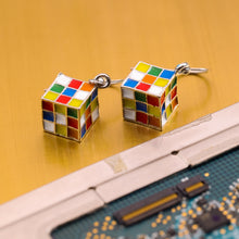 Load image into Gallery viewer, Rubik's Cube Earrings