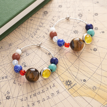 Load image into Gallery viewer, Solar System Hoop Earrings