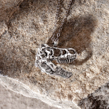 Load image into Gallery viewer, T-Rex Skull Necklace
