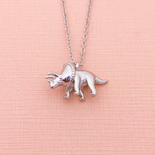 Load image into Gallery viewer, Triceratops Dinosaur Necklace