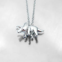 Load image into Gallery viewer, Triceratops Dinosaur Necklace