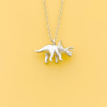 Load image into Gallery viewer, Triceratops Dinosaur Necklace