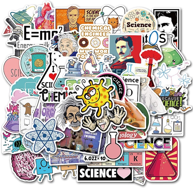 Science Sticker Pack 50-100pcs