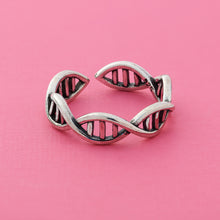 Load image into Gallery viewer, Sterling Silver DNA Double Helix Ring
