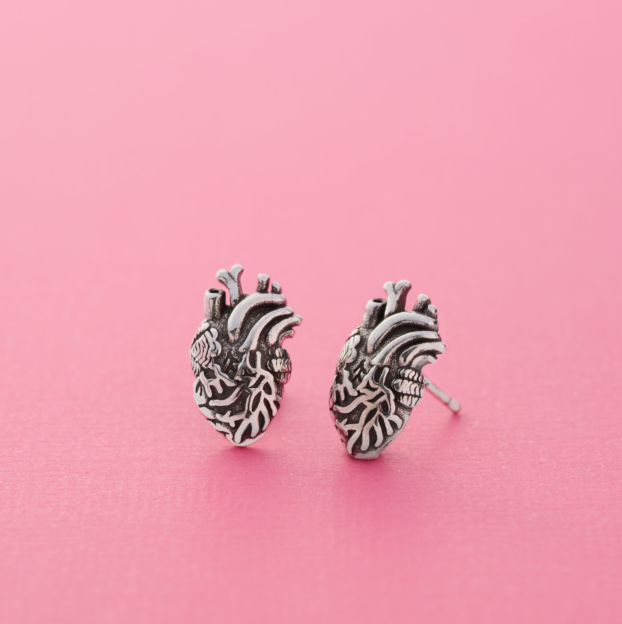 Anatomical heart earrings sales