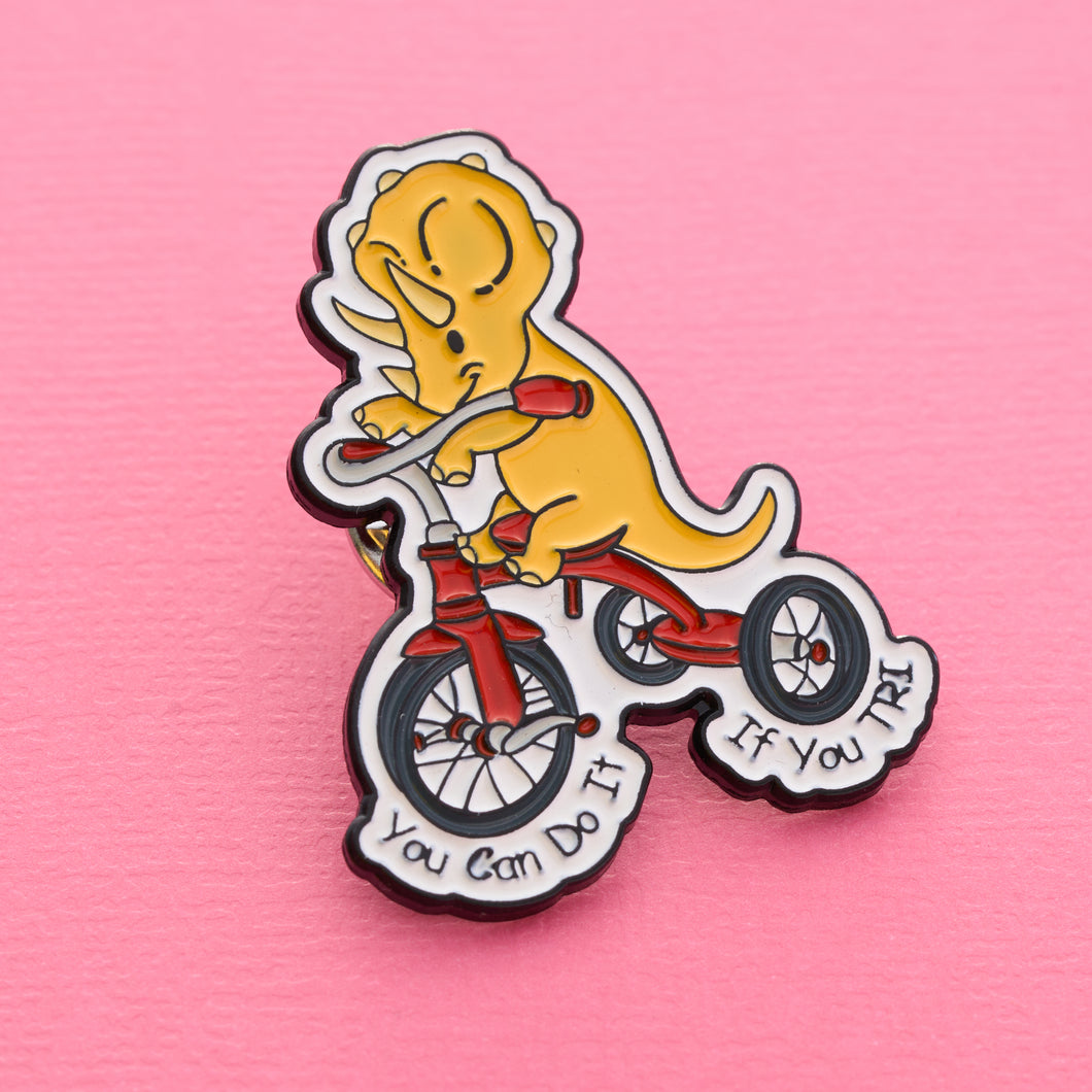Triceratops Tricycle Pin