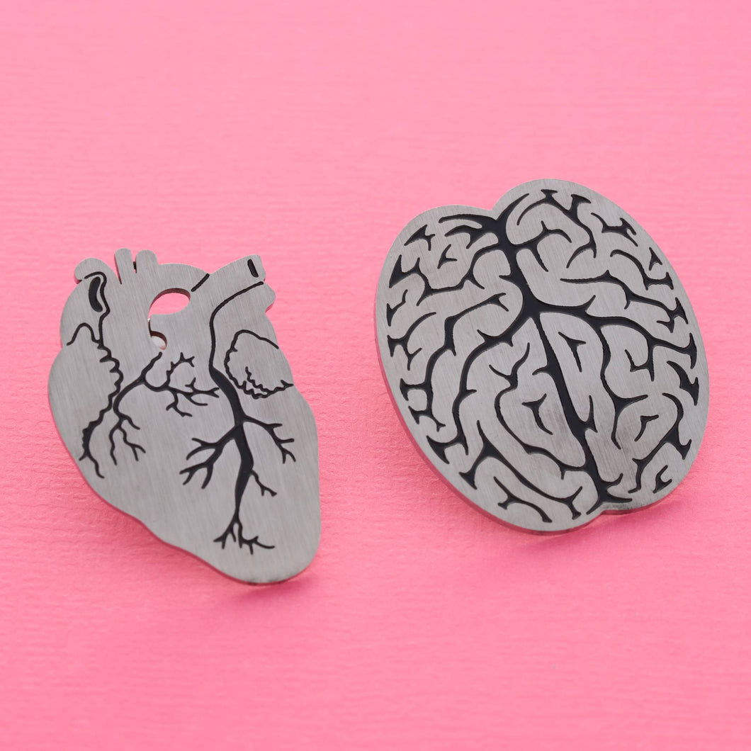 Anatomical Heart & Brain Pin Bundle