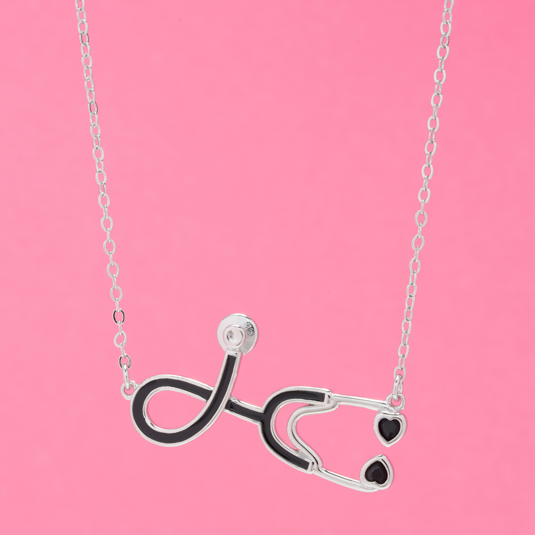 Stethoscope Heart Necklace