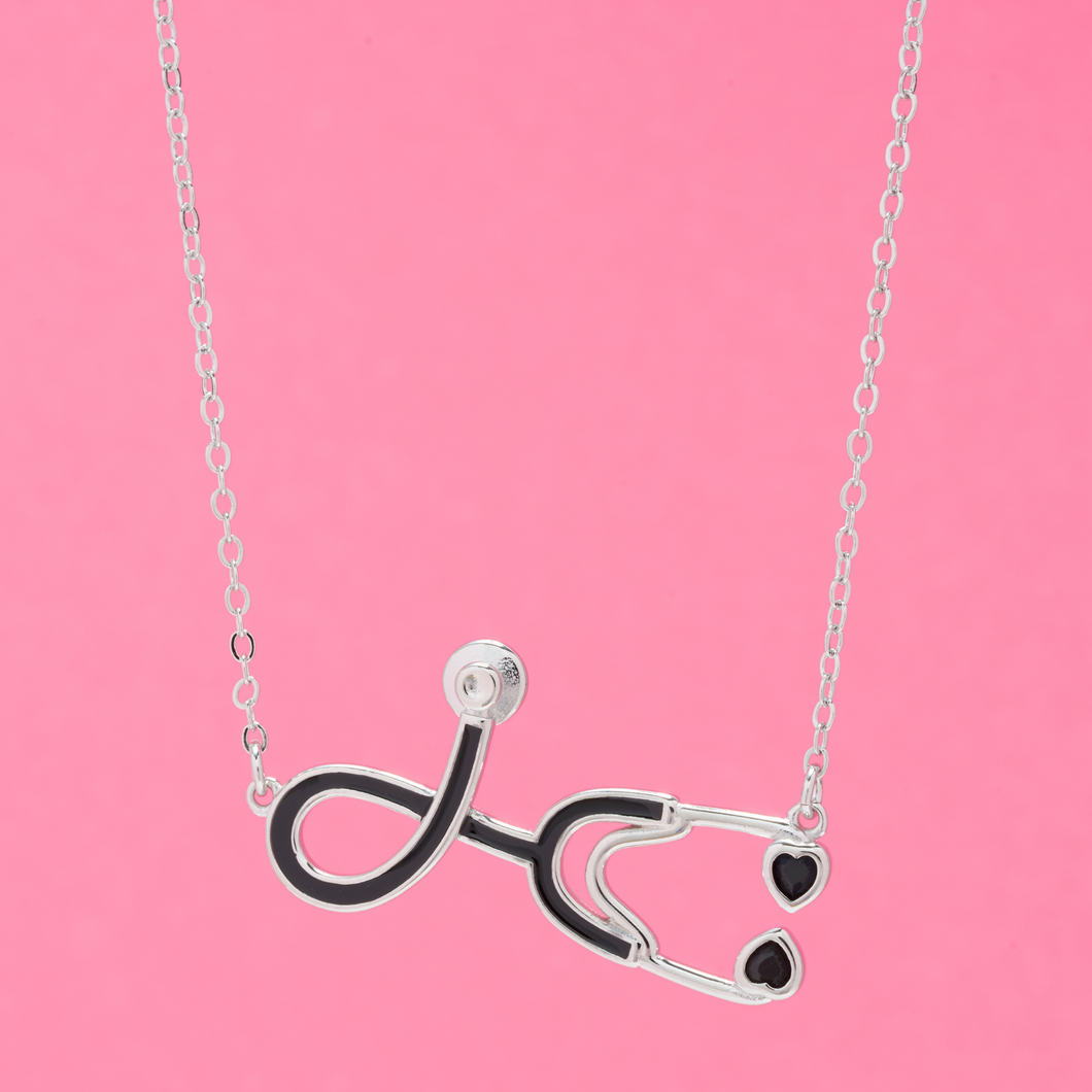Stethoscope heart necklace Clearance