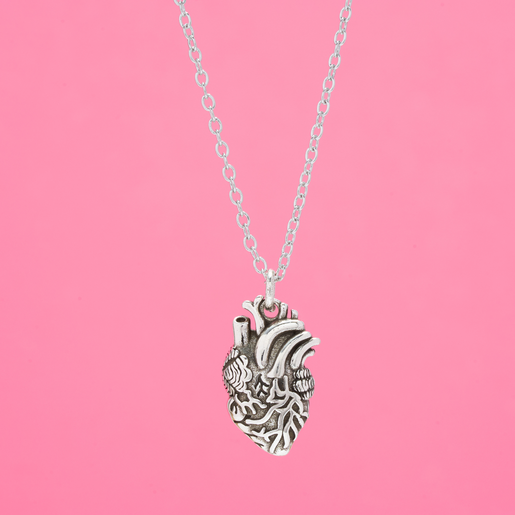 Vintage Anatomical Heart Necklace