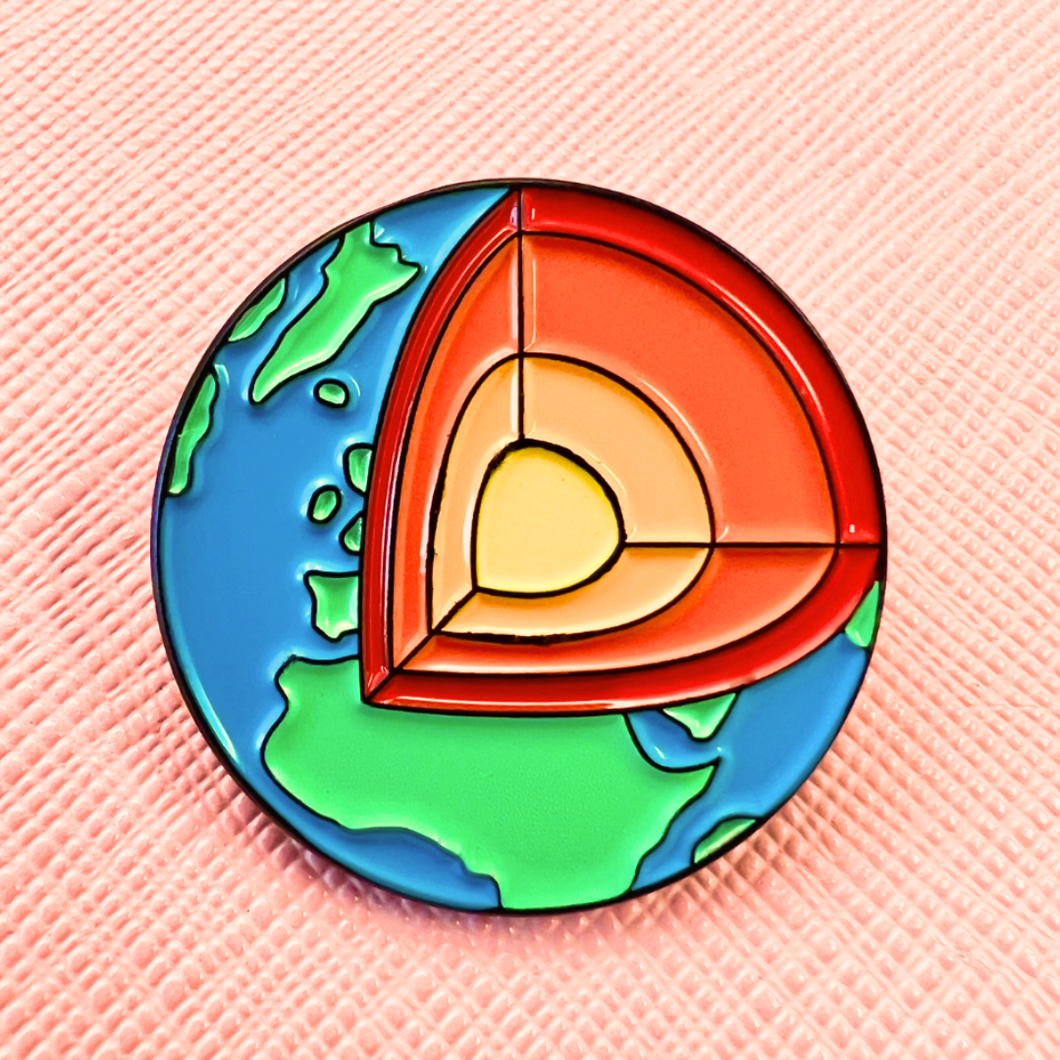 Earth's Layers Pin