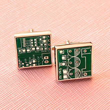 Load image into Gallery viewer, Circuit Board Cufflinks
