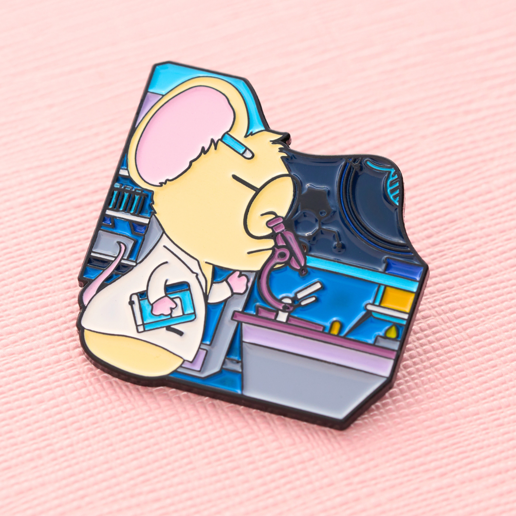 Little Mouse Microbiologist Pin