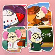 Load image into Gallery viewer, Little Mouse Scientist Sticker Pack 12Pcs
