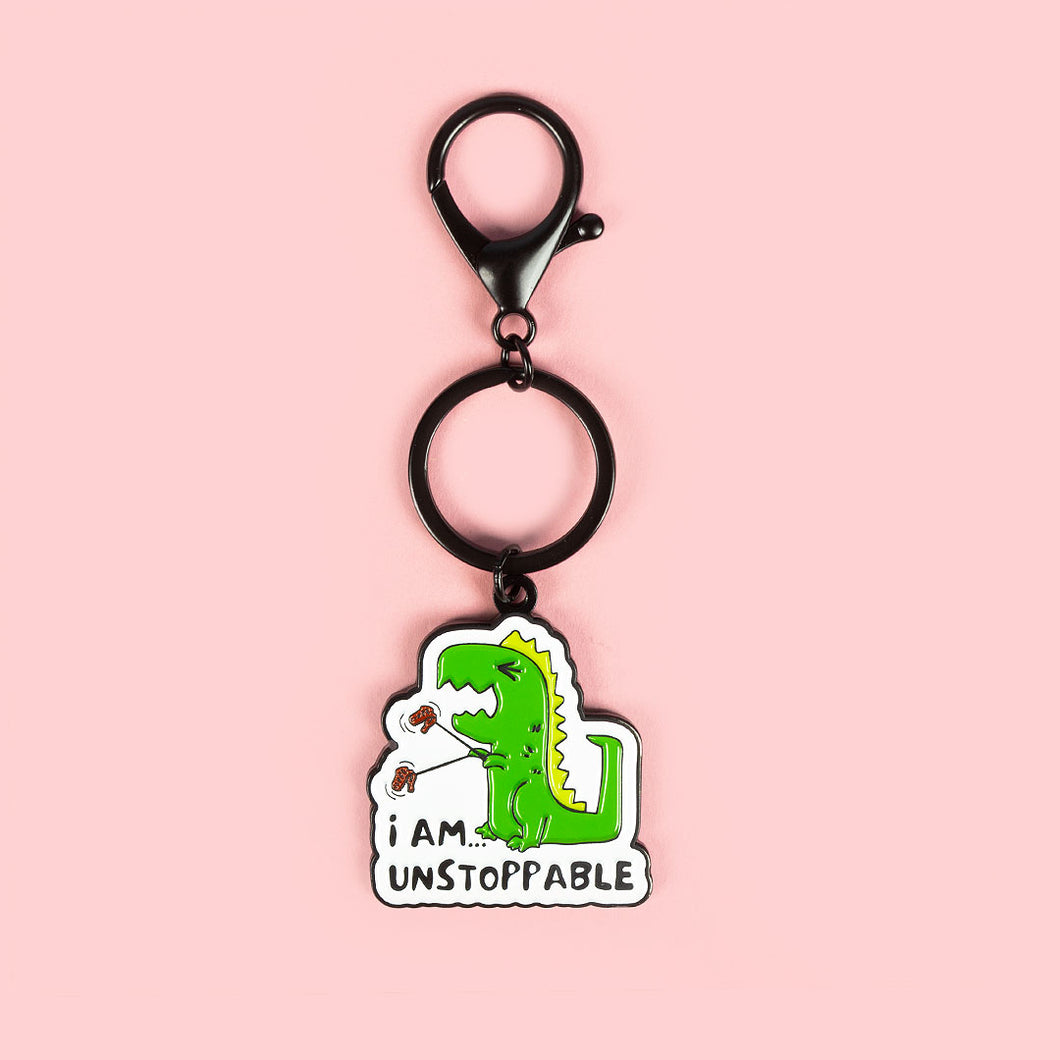 I Am Unstoppable Keychain Charm
