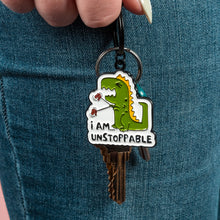 Load image into Gallery viewer, I Am Unstoppable Keychain Charm
