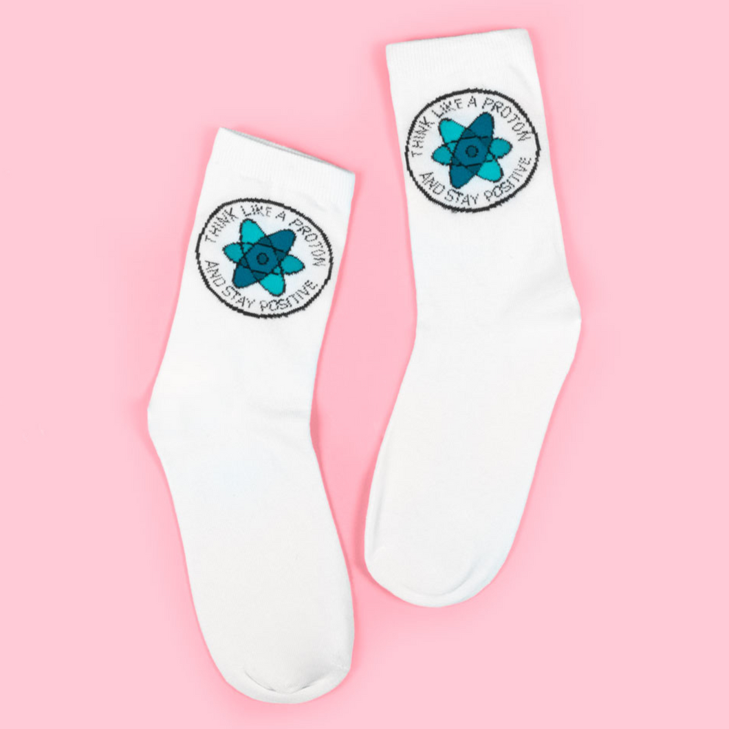 Think Like A Proton Socks