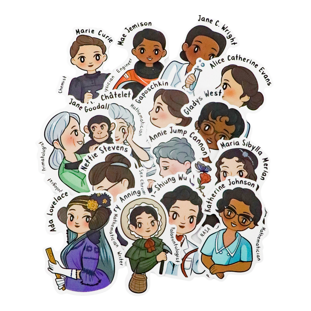 Famous Women In Science Sticker Pack