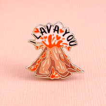 Load image into Gallery viewer, I  Lava You Volcano Pin
