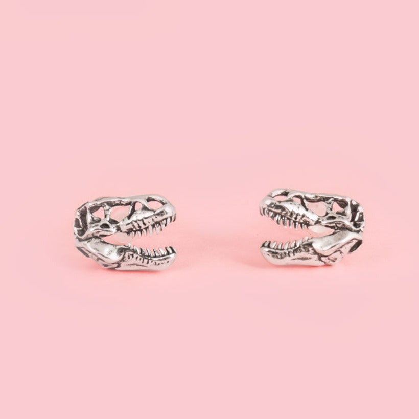 T-Rex Skull Studs