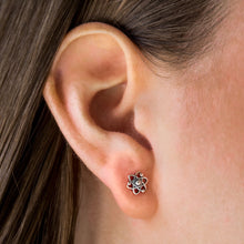 Load image into Gallery viewer, Vintage Sterling Silver Atom Studs
