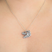 Load image into Gallery viewer, T-Rex Skull Necklace
