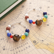 Load image into Gallery viewer, Solar System Hoop Earrings
