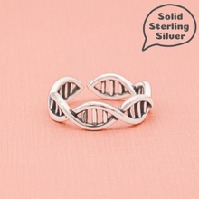 Load image into Gallery viewer, Sterling Silver DNA Double Helix Ring
