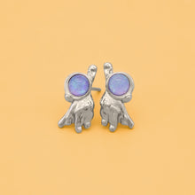 Load image into Gallery viewer, Opal Superman Astronaut Studs
