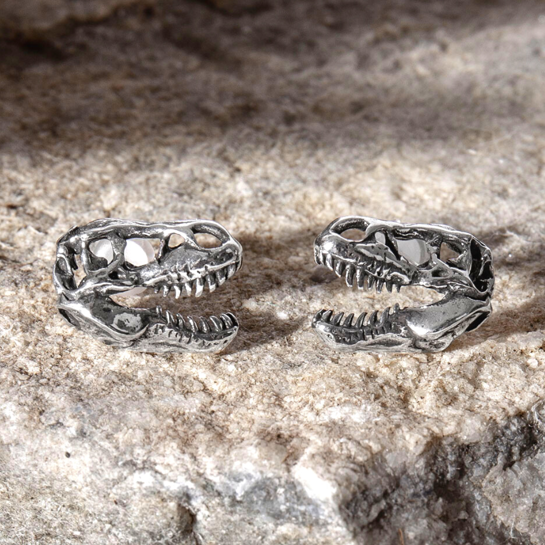 T Rex Skull Studs