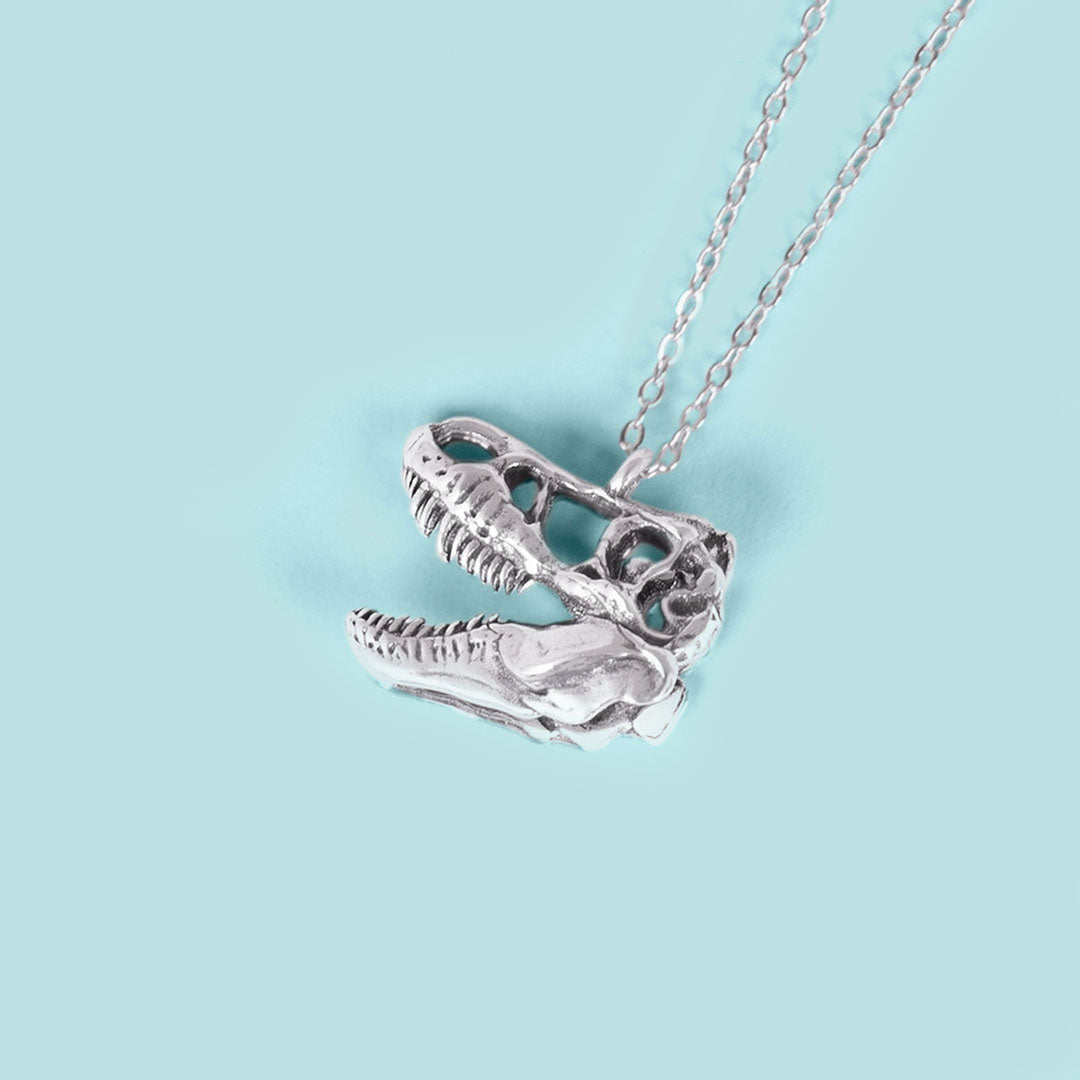 T-Rex Skull Necklace – AdaMarie Jewelry