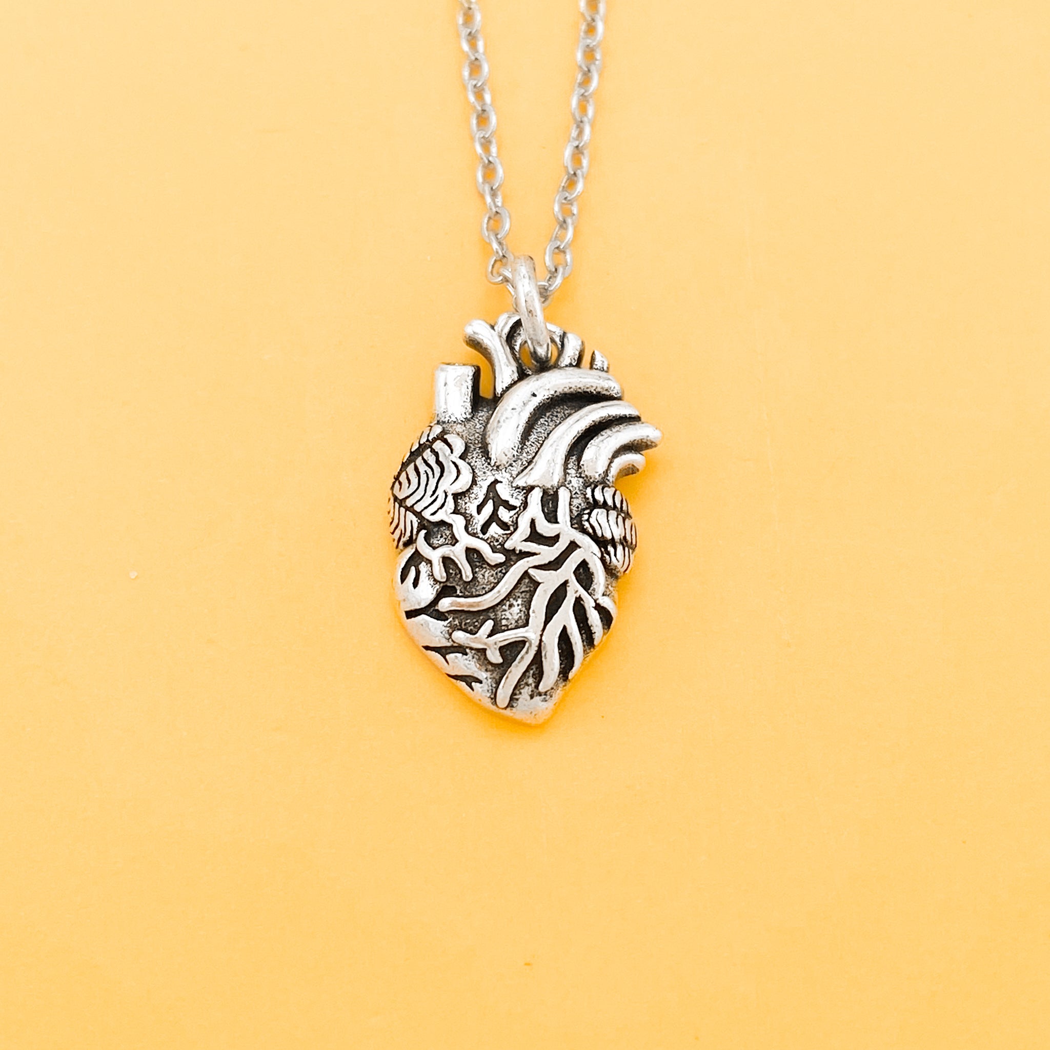 Vintage Anatomical Heart Necklace AdaMarie Jewelry