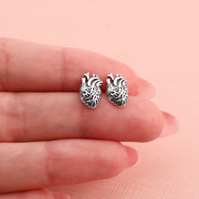 Load image into Gallery viewer, Vintage Anatomical Heart Studs
