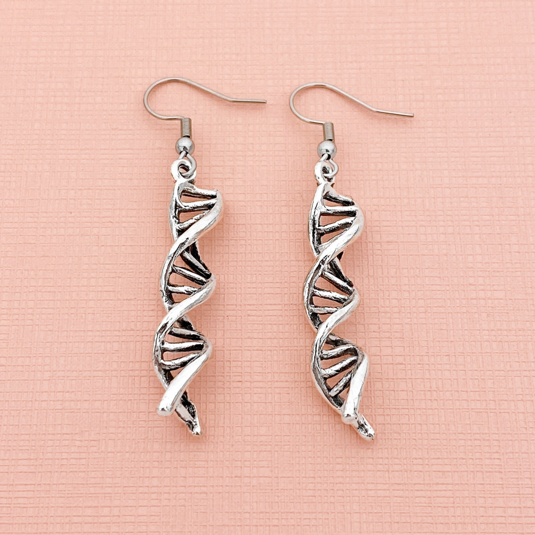 Vintage DNA Double Helix Earrings